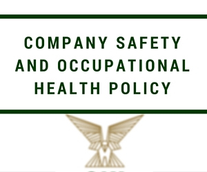 Company Safety and Occupational Health Policy
